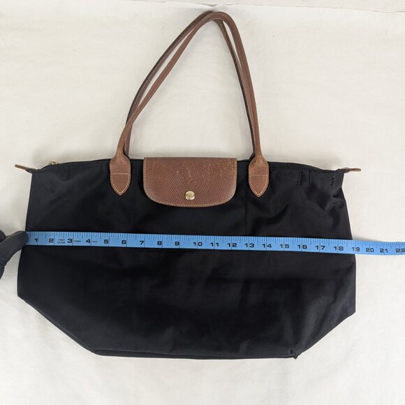 Longchamp Paris Le Pliage Tote – Preowned Nylon Black Bag, Fast Ship! - Picture 16 of 16